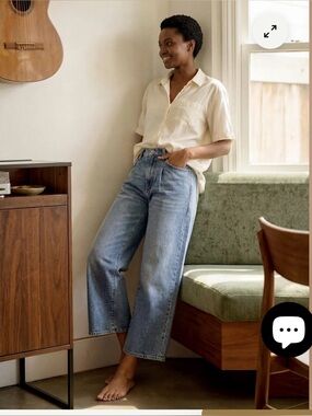 NWT Edwin Melly Cropped Jeans in Baxter Colourway 32